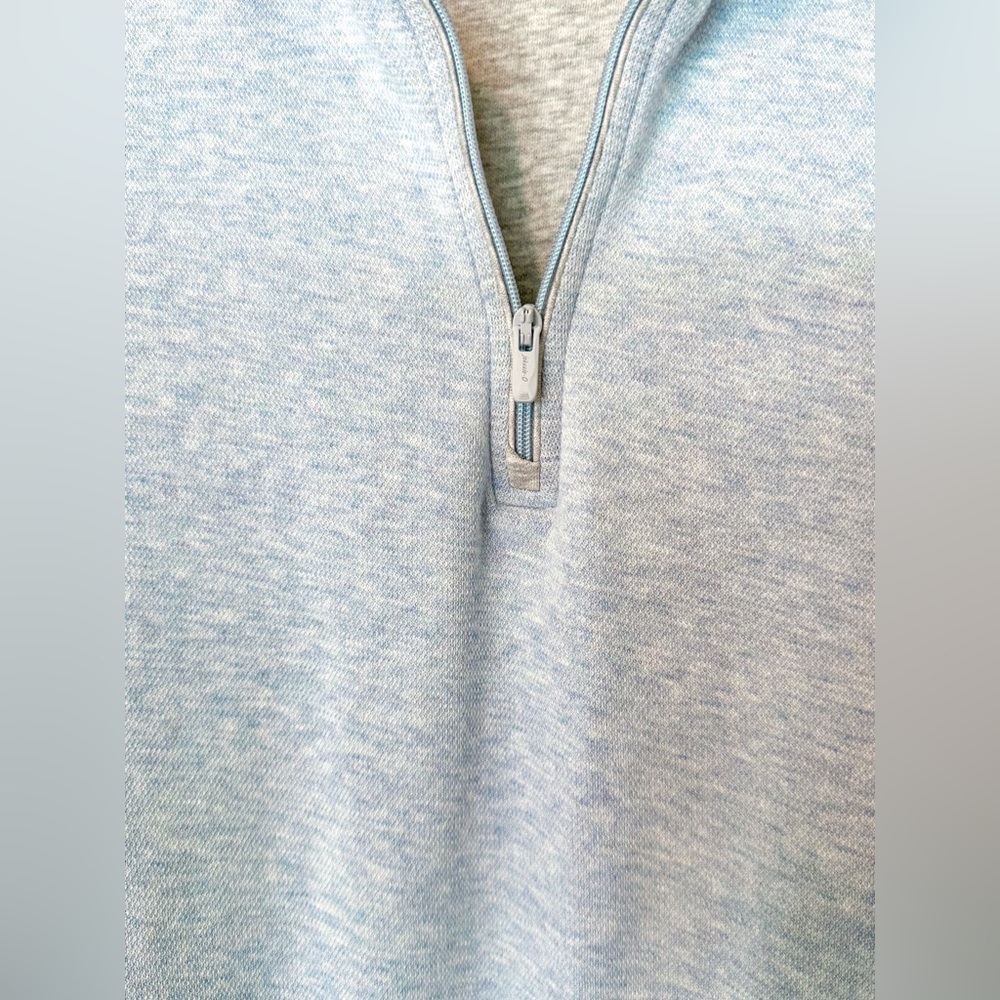 Johnnie-O Hank’s “Lightweight Scully” Quarter Zip Pullover in Malibu Size L - Picture 5 of 16